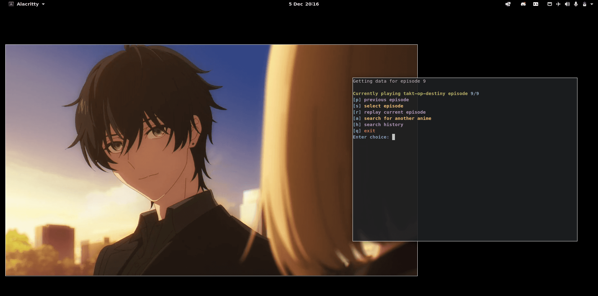Cover Image for Watch Anime With CLI (Linux)